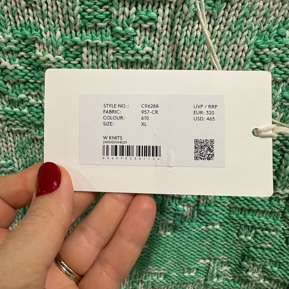 Closed Sweater 100% Organic Cotton Knit Mint Green NWT $465 Size XL 12 - Picture 6 of 11